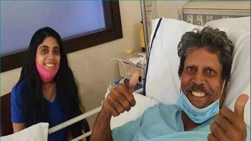 The first photo of cricketer Kapil Dev came out of the hospital thanked the fans for blessings