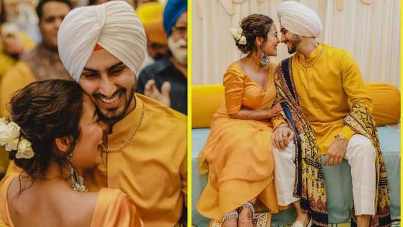 Neha Kakkar's wedding: Singer shares turmeric's photo with her husband Rohan Preet