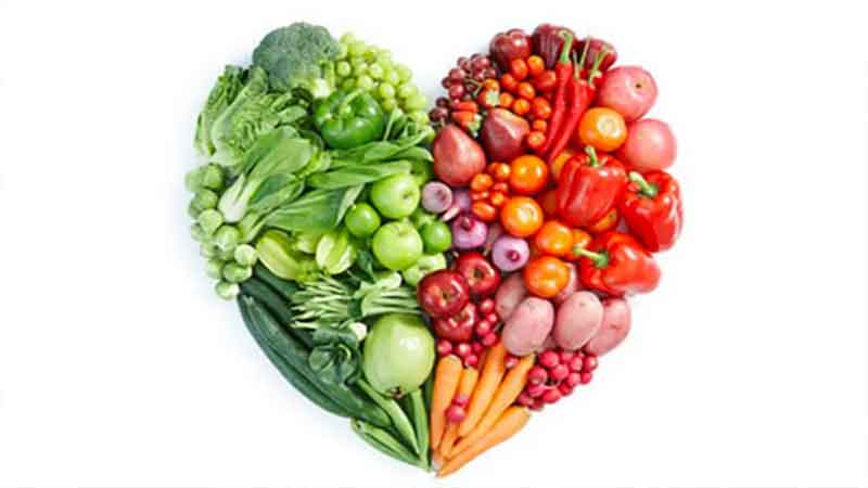 Taking one-fifth of fruits and vegetables daily in food reduces the risk of death from diseases like cancer.