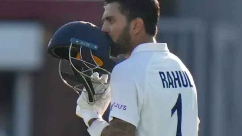 India's strong start with Rahul's century became the 10th Indian to score a century at Lord's